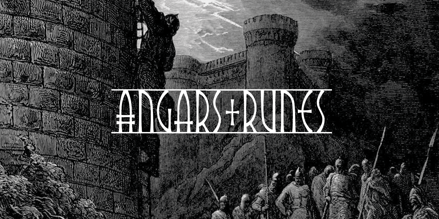 Angars Runes Regular Font preview